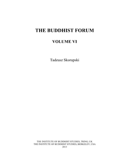 The Buddhist Forum
