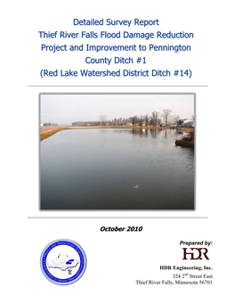 Detailed Survey Report Thief River Falls Flood Damage Reduction