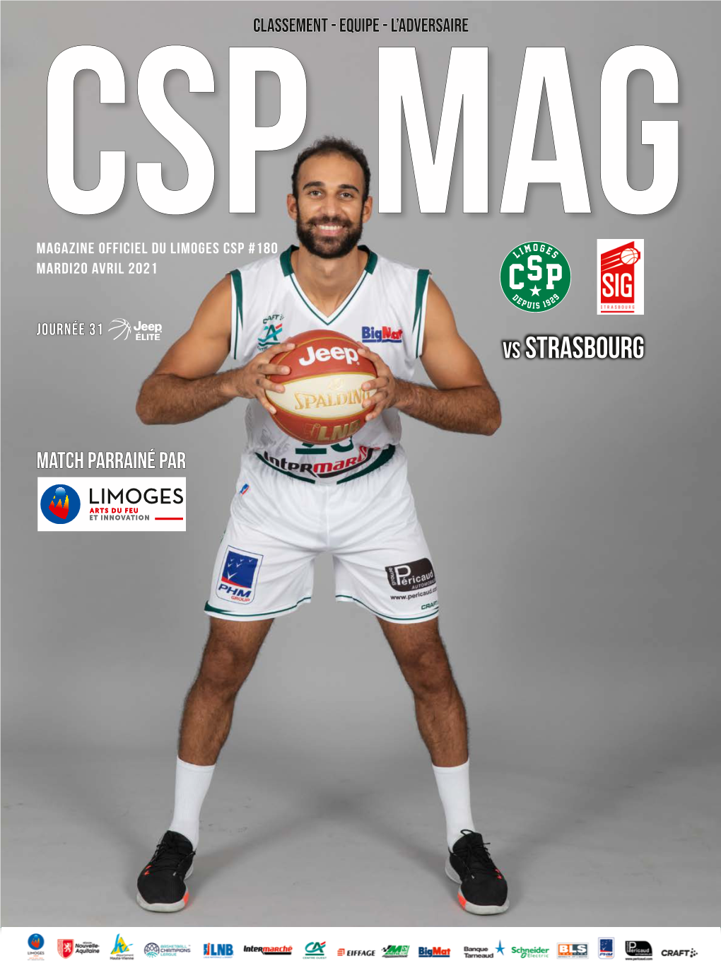 Cspclassement - Equipemag - L’Adversaire Magazine Officiel Du Limoges Csp #180 Mardi20 Avril 2021