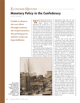 Monetary Policy in the Confederacy