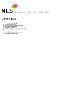 Cartels 2020