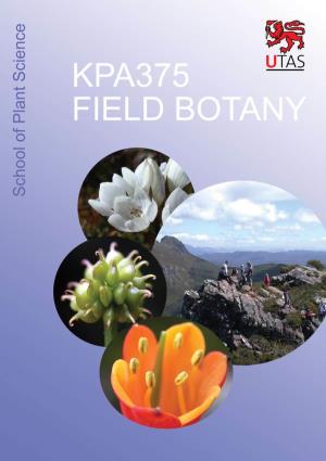 Field Botany Manual 2010