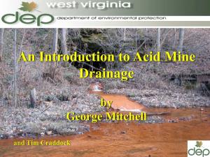 An Introduction to Acid Mine Drainage