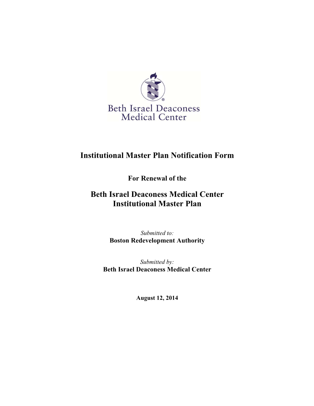 Beth Israel Deaconess Medical Center Institutional Master Plan