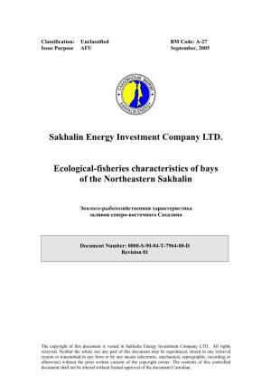 Sakhalin Energy Investment Company LTD. Ecological-Fisheries