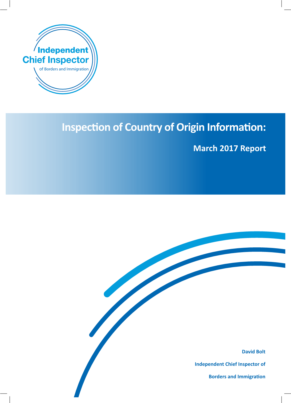 Inspection of Country of Origin Information