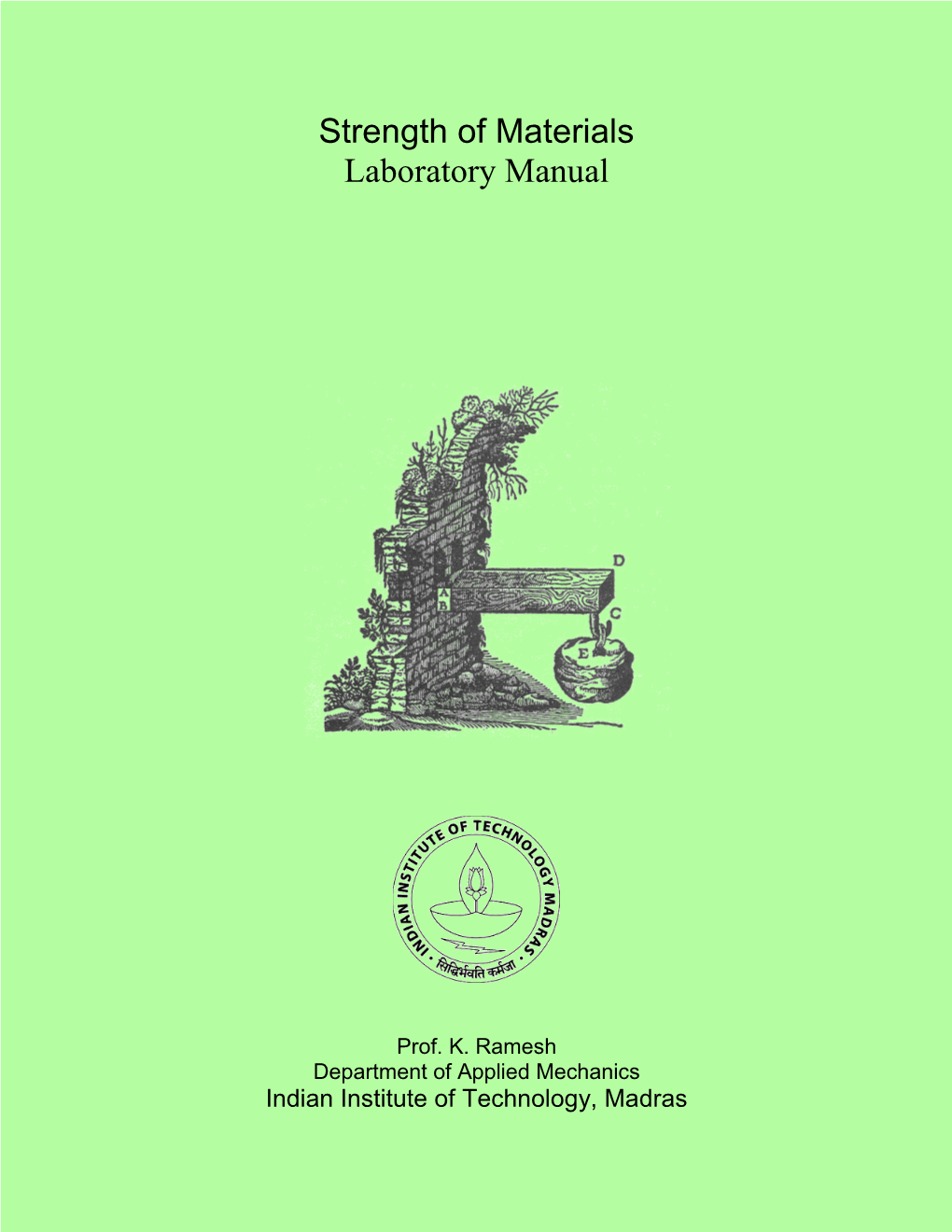Strength of Materials Laboratory Manual