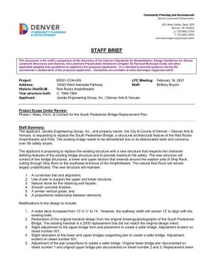 Red Rocks Bridge Replacement Plan Staff Report 2021.02.06