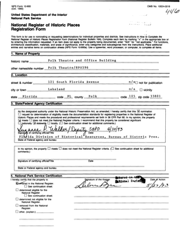 National Register of Historic Places Registration Form