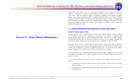 Corridor Analysis of Interstate 85: Greenville and Spartanburg Counties