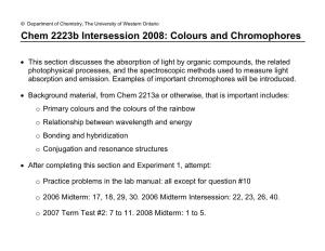 Colours and Chromophores