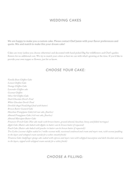 Wedding Cakes Choose Your Cake
