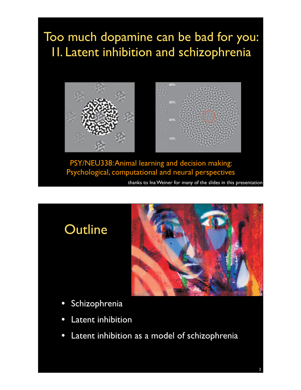 1I. Latent Inhibition and Schizophrenia
