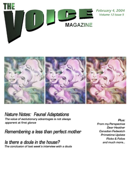 THE VOICE Feb 4, 2004 Volume 12, Issue 05