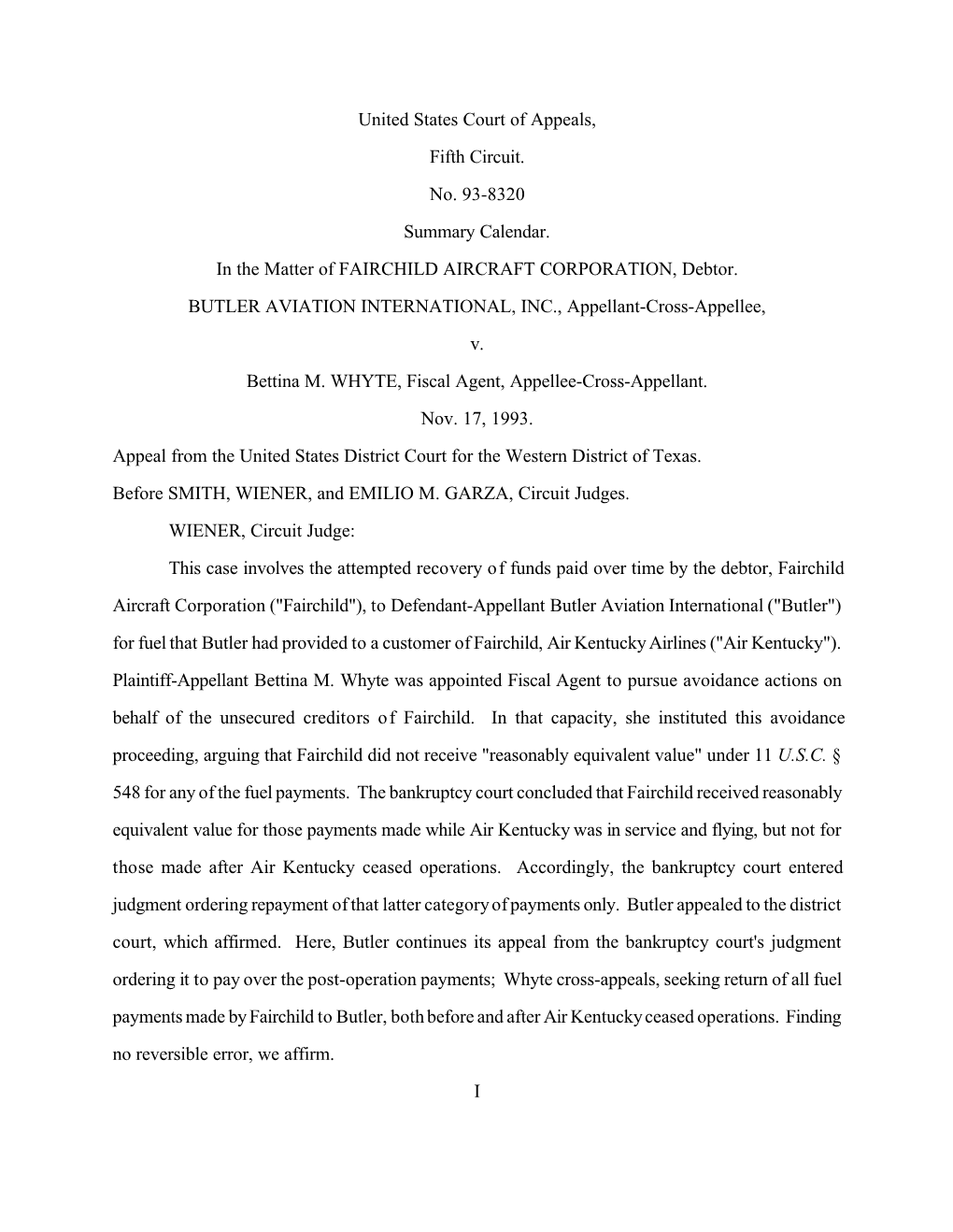 United States Court of Appeals, Fifth Circuit. No. 93-8320 Summary Calendar