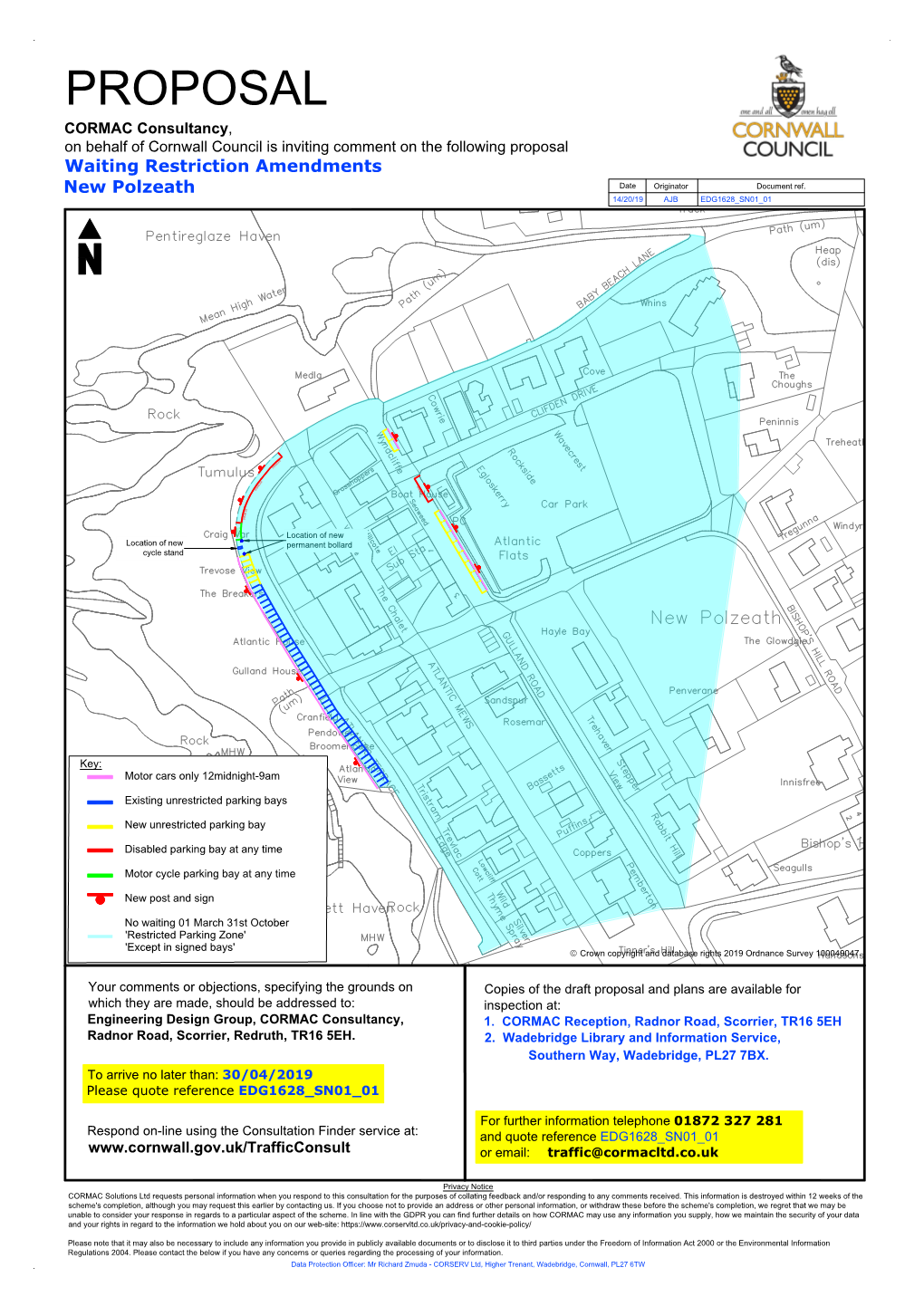 Consultation Plan SN01-01 New Polzeath