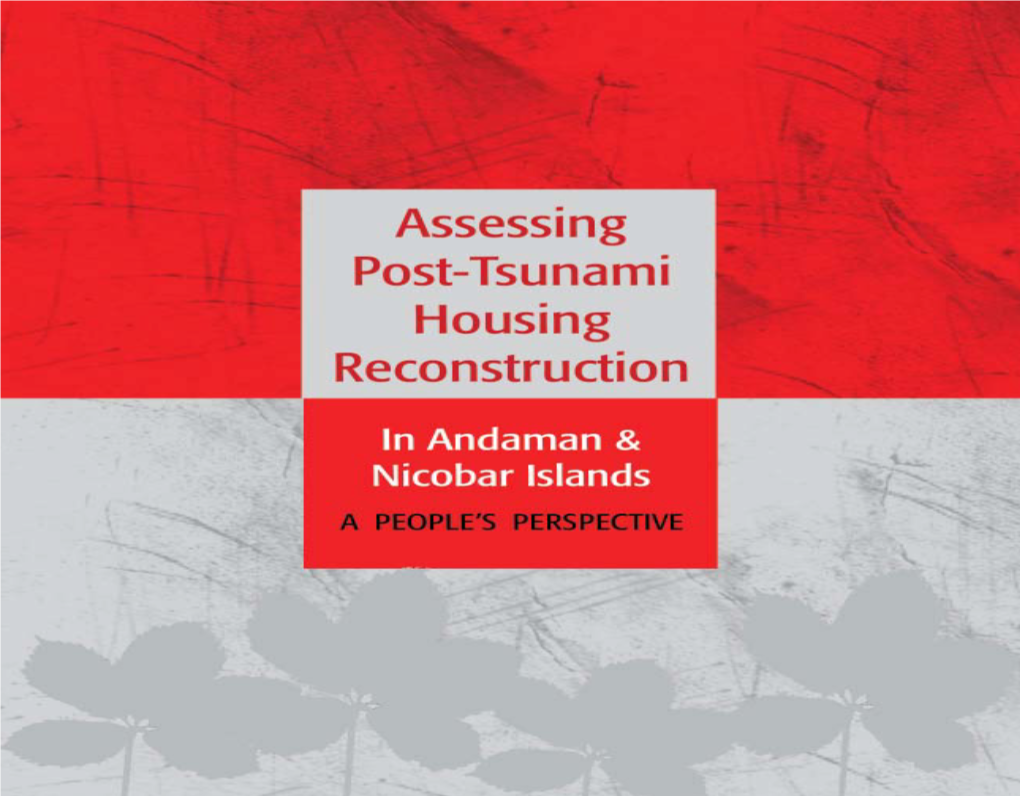 Assessing Post-Tsunami Housing Reconstruction in Andaman And