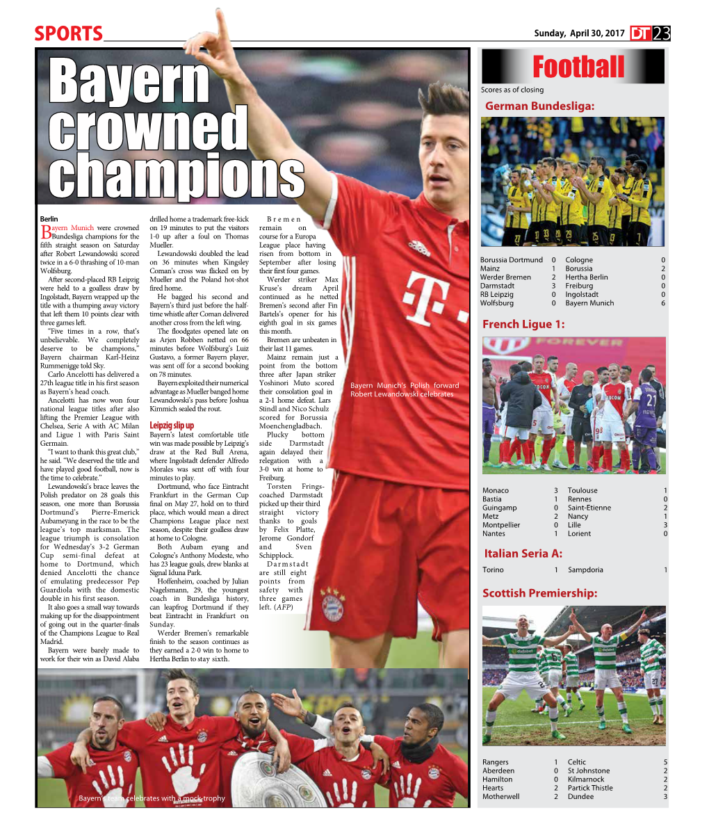 Bayern Crowned Champions