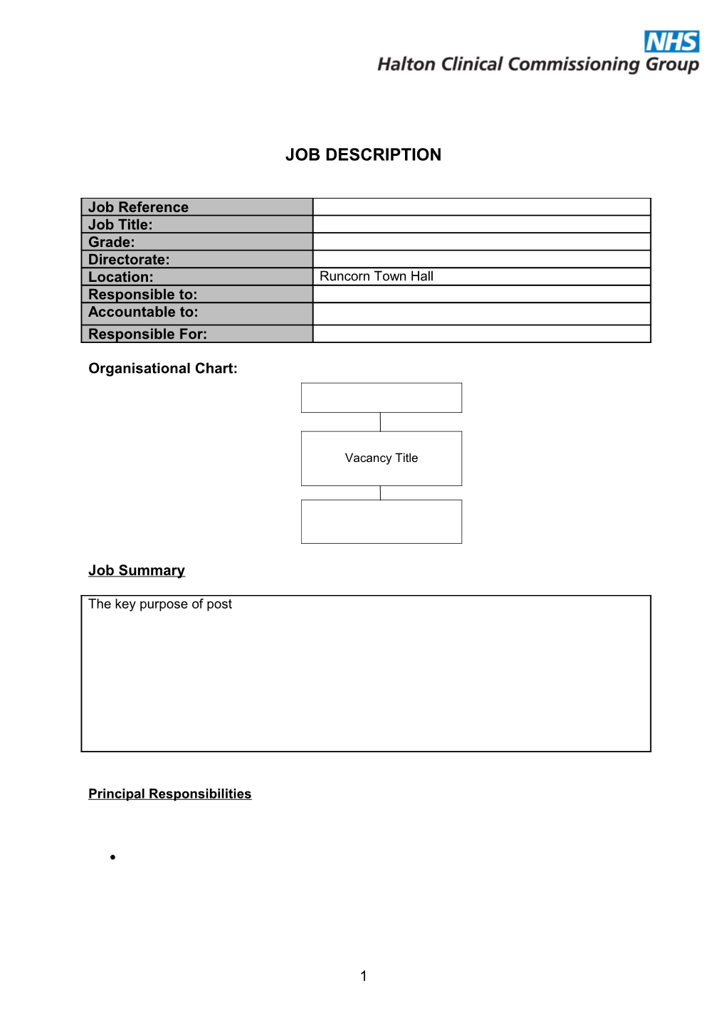 JD-PS Template Halton CCG