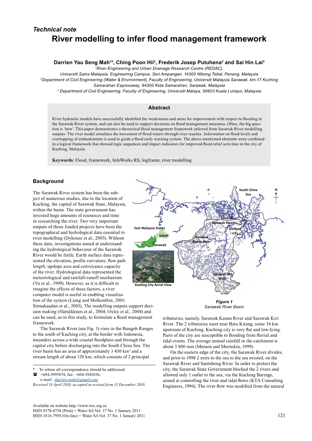 River Modelling to Infer Flood Management Framework