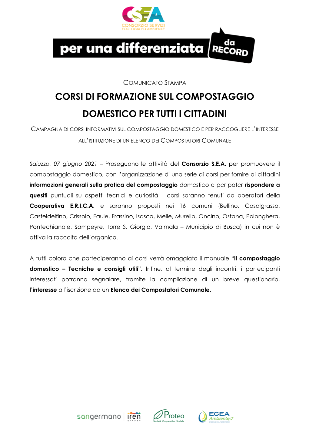 Corsi Di Formazione Sul Compostaggio Domestico Per Tutti I Cittadini