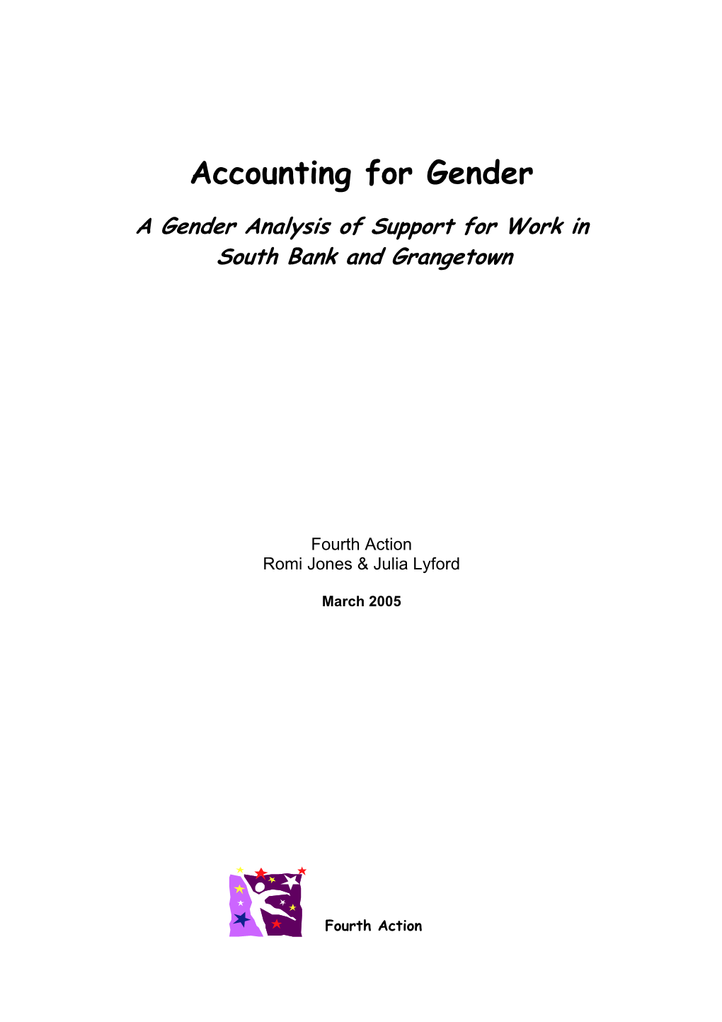 Accounting for Gender a Gender Analysis