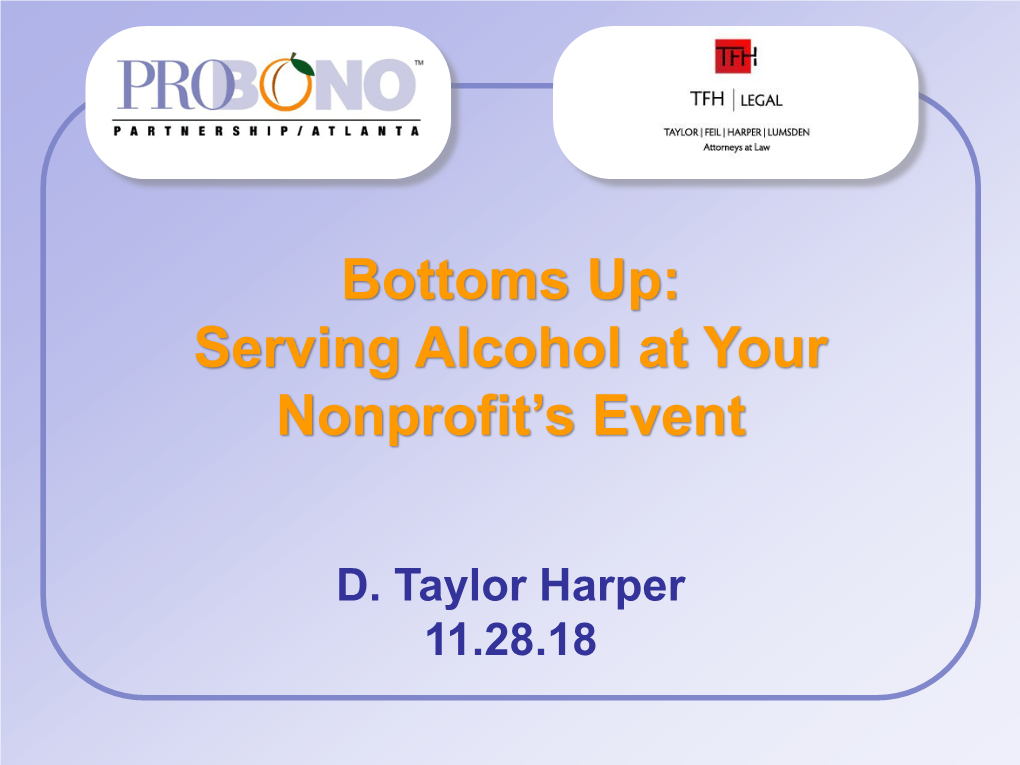 Bottoms Up: Serving Alcohol at Your Nonprofit's Event