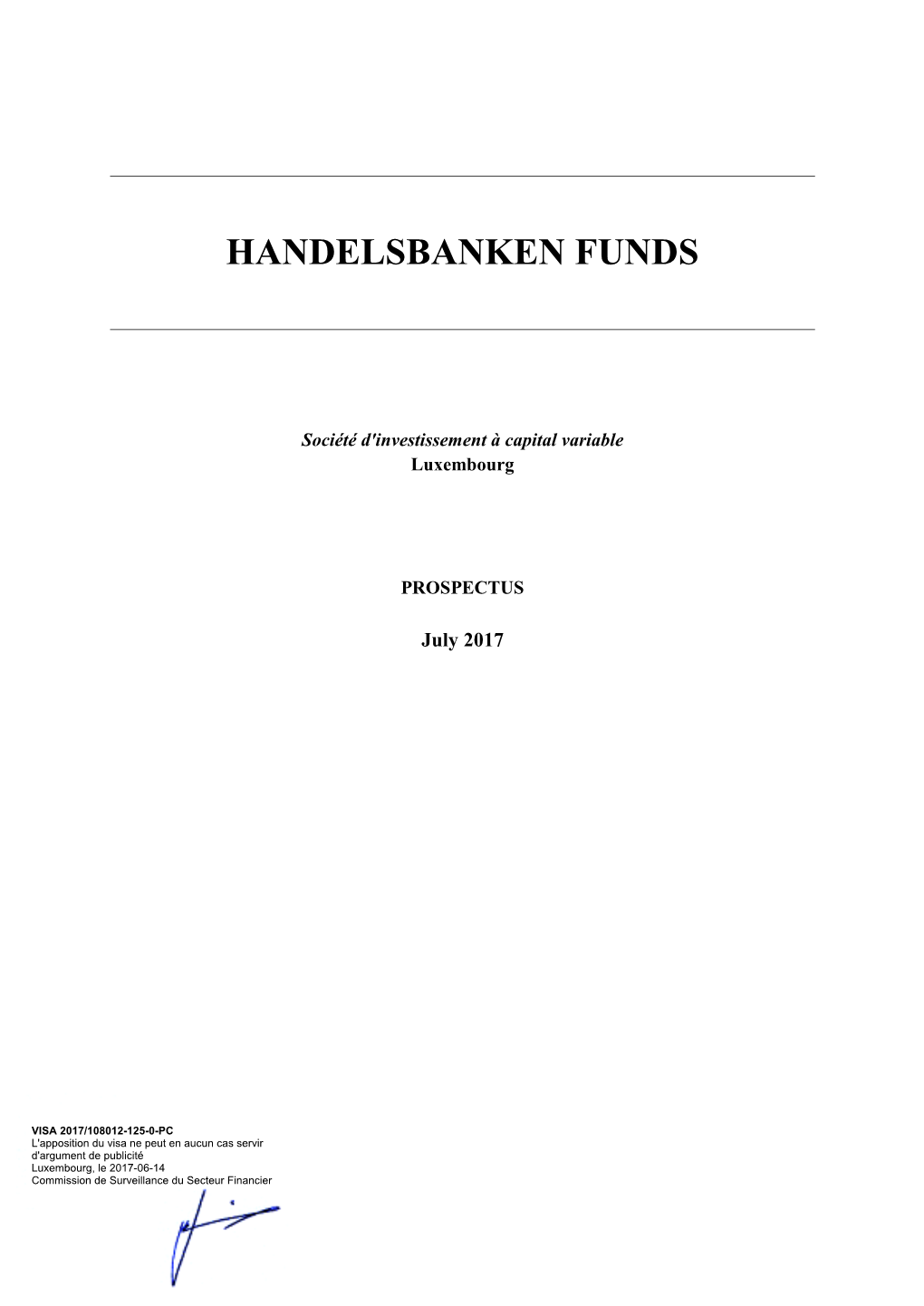 Handelsbanken Funds