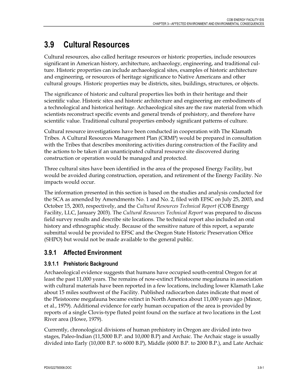 COB Energy Facilitydeis