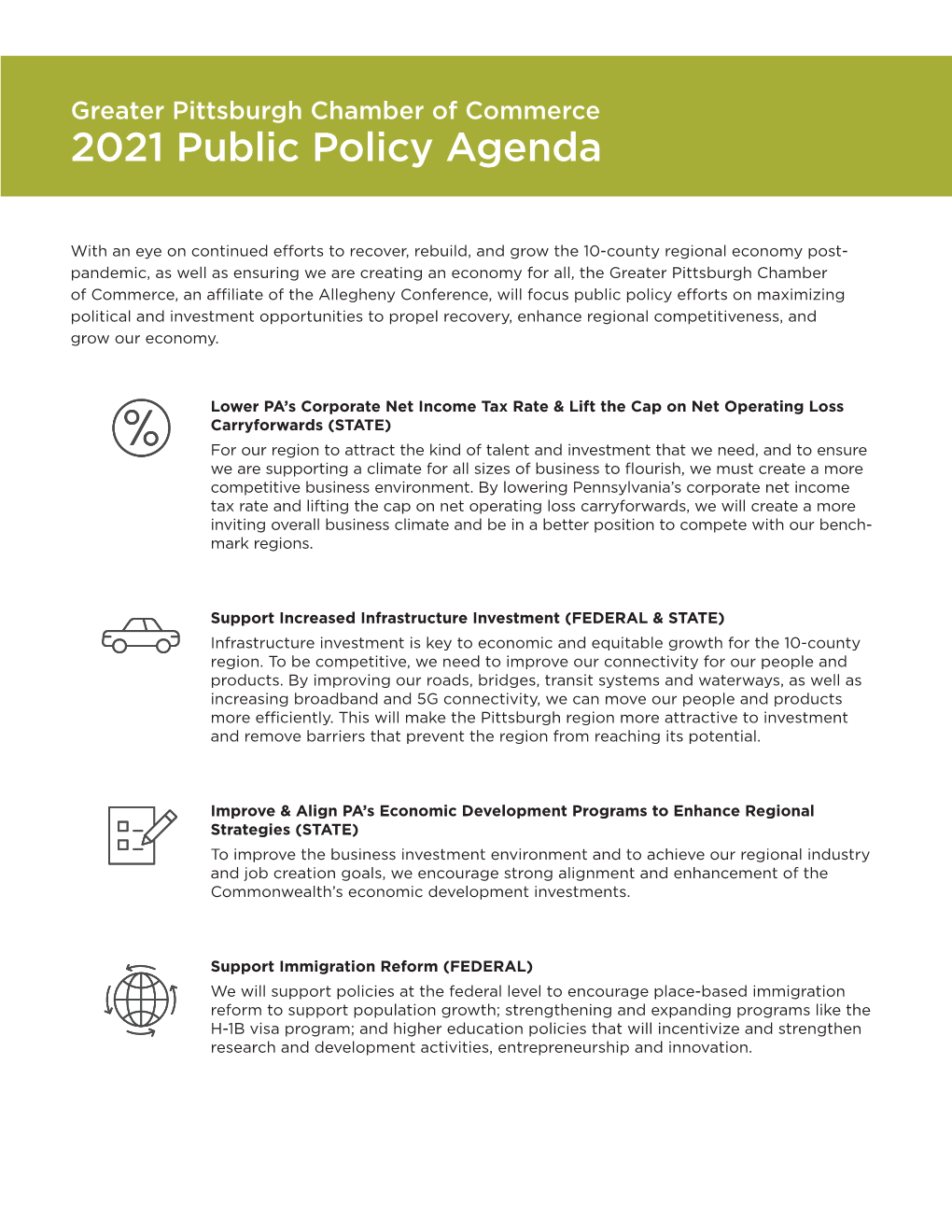 Download Our 2021 Public Policy Agenda