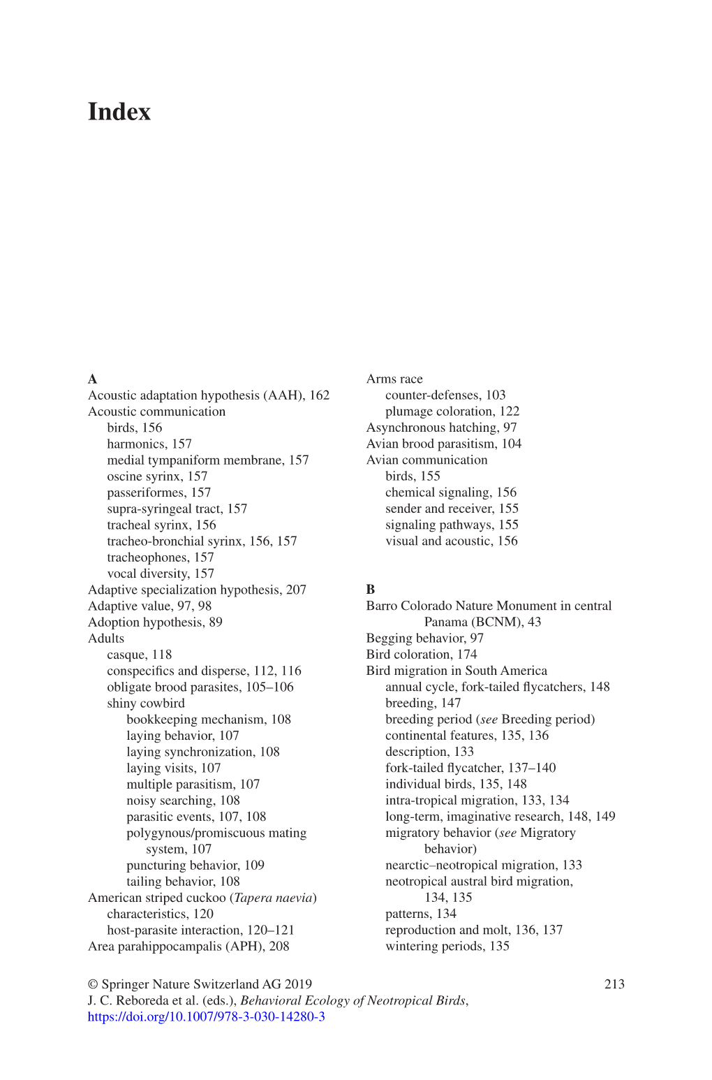 213 © Springer Nature Switzerland AG 2019 J. C. Reboreda Et Al