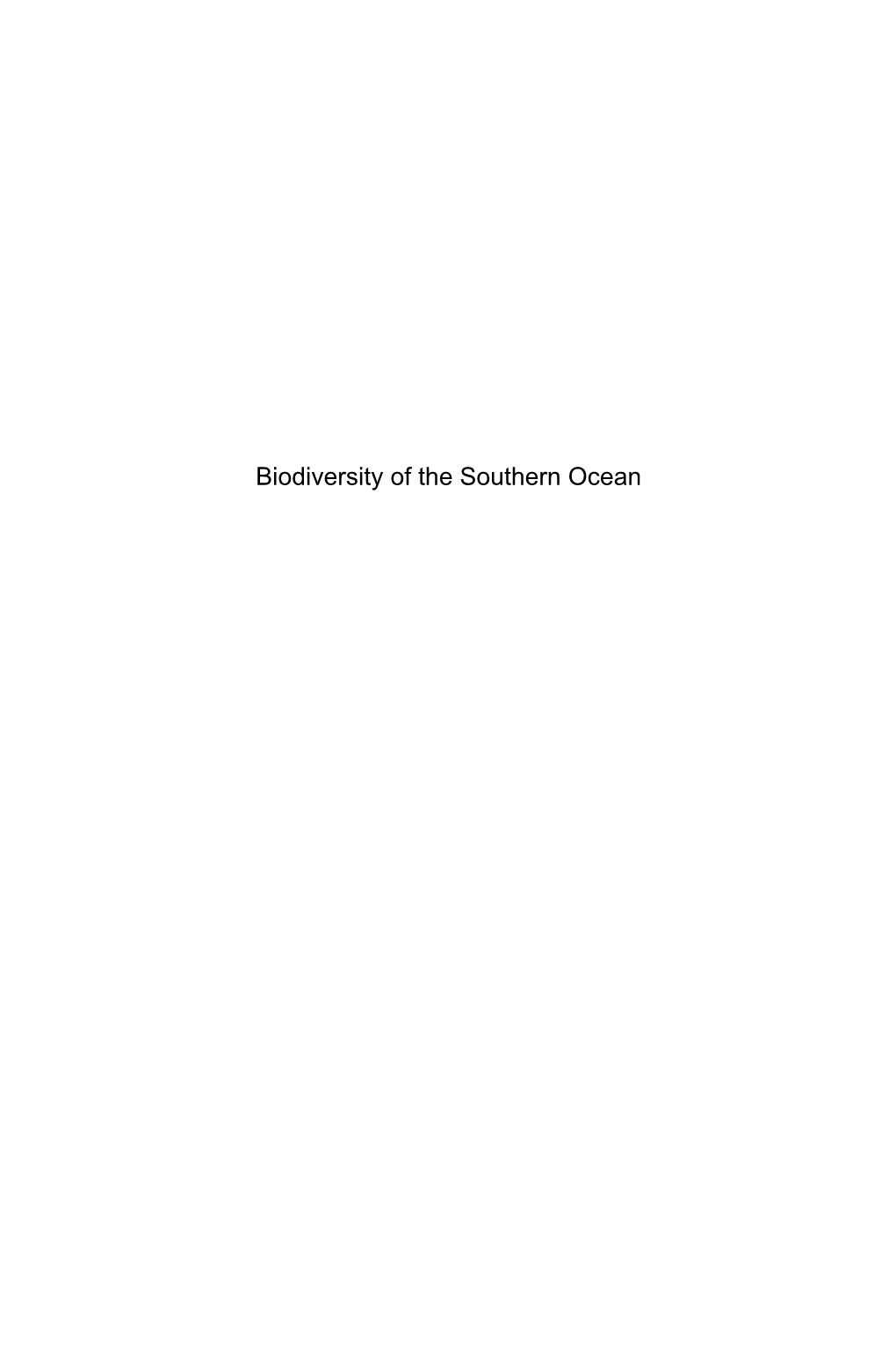 Biodiversity of the Southern Ocean