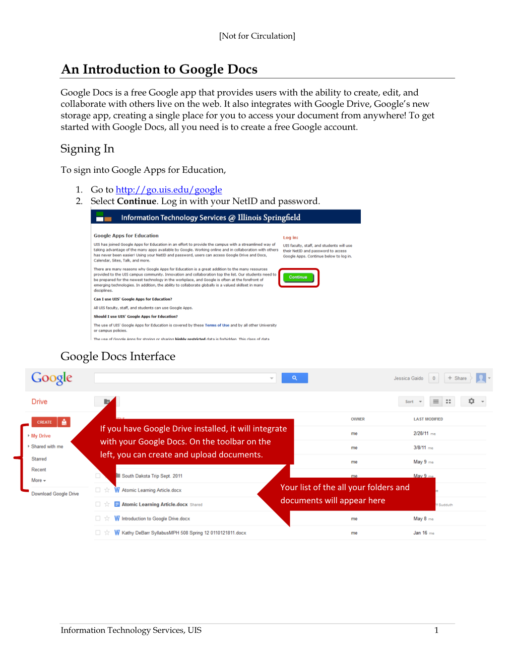 An Introduction to Google Docs