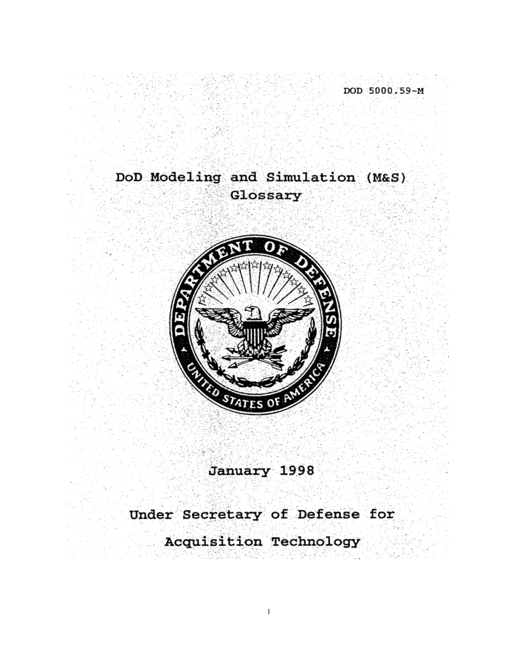 Dod 5000.59-M, January 1998