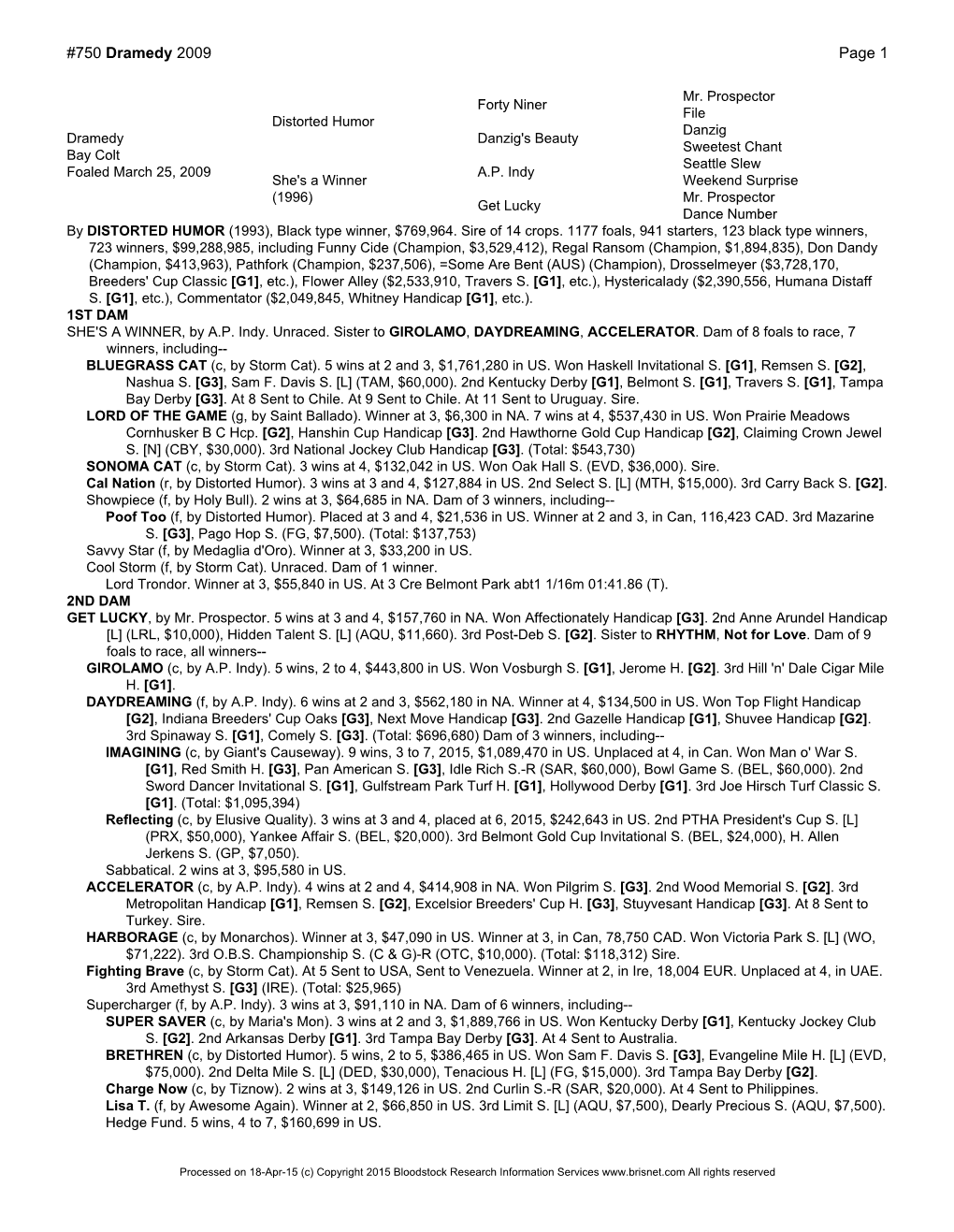 750 Dramedy 2009 Page 1