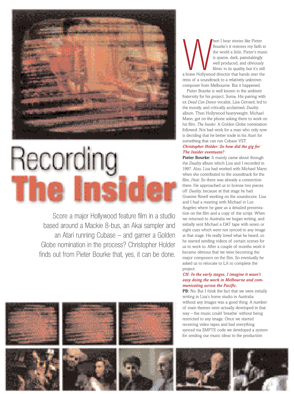 Recording the Insider Issue 10
