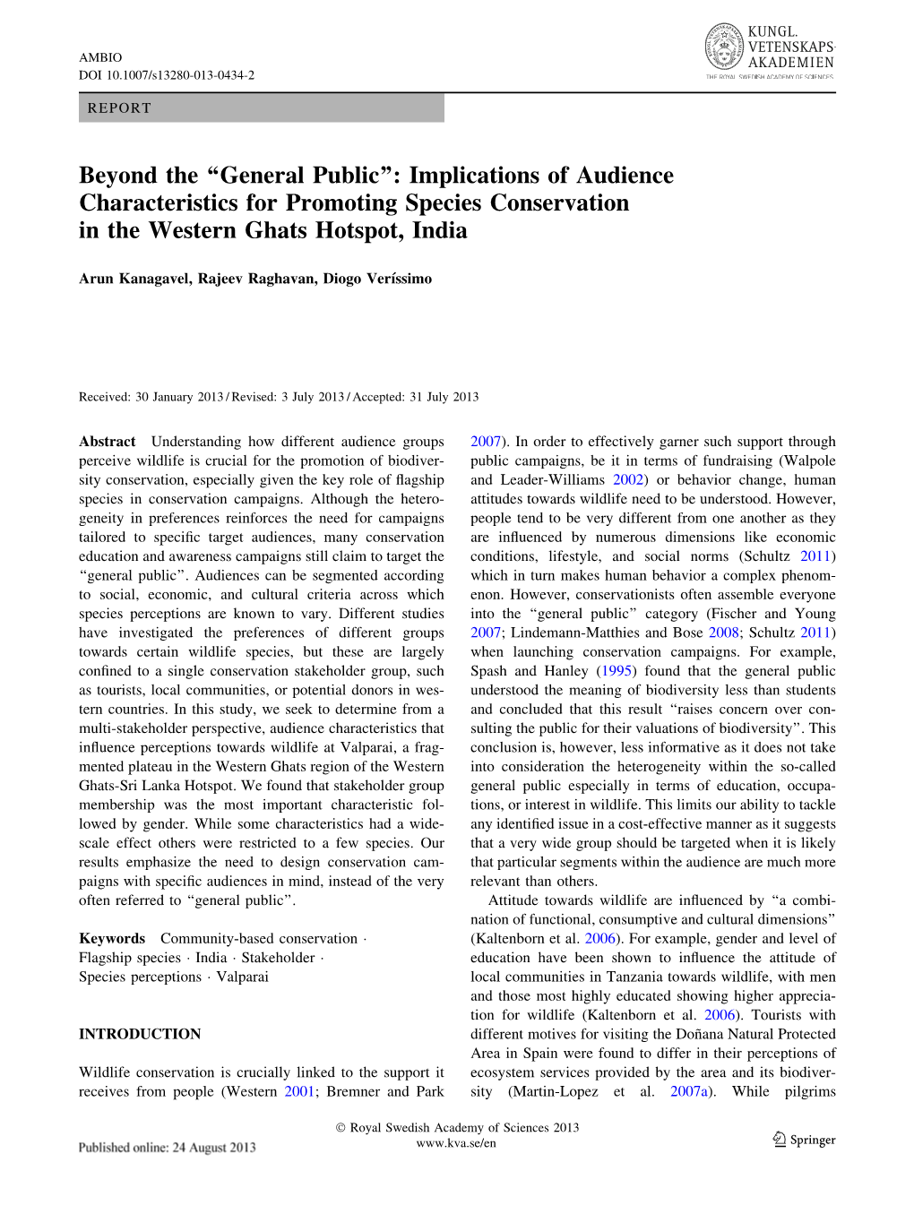 Beyond the ''General Public'': Implications of Audience