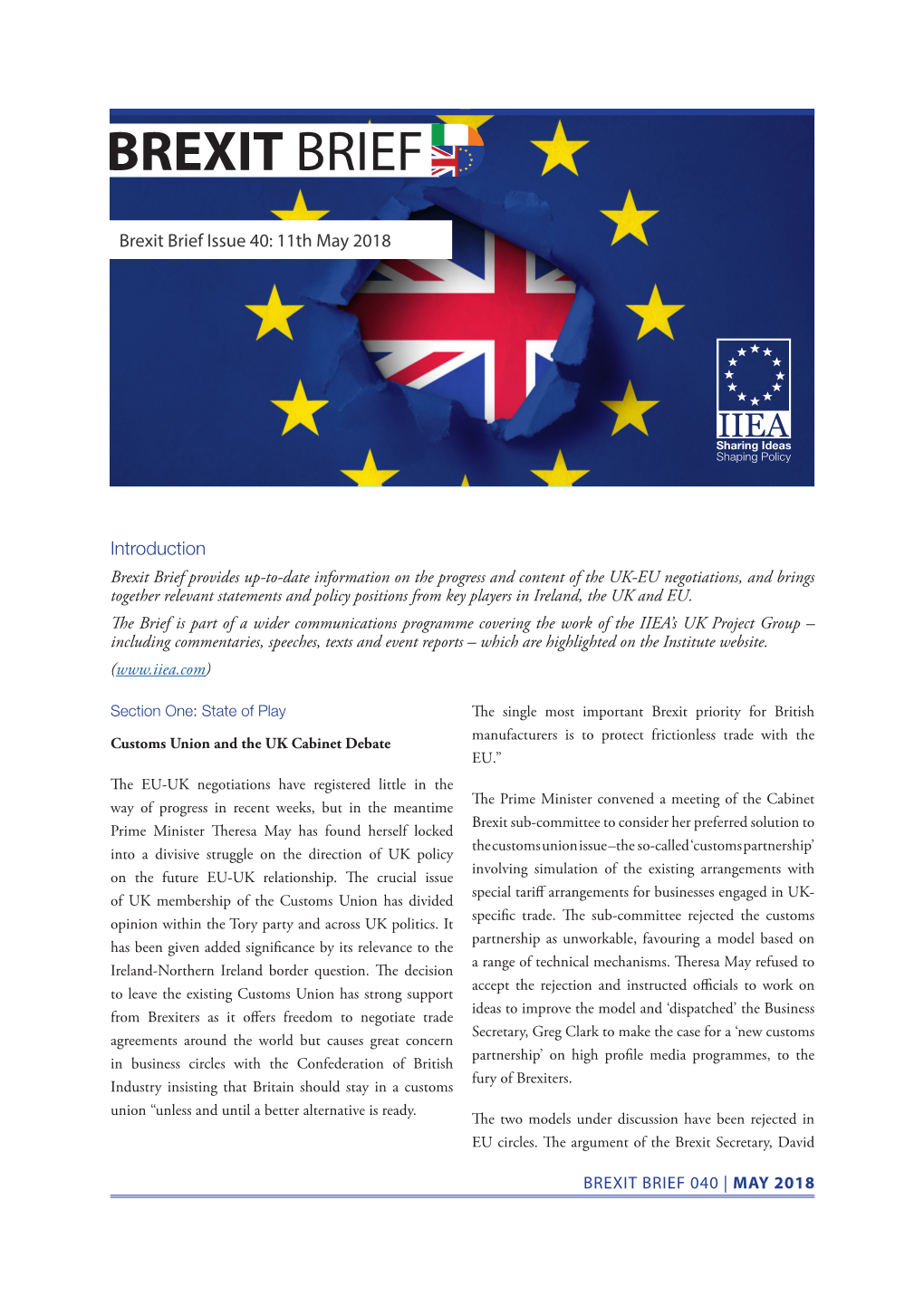 Brexit Briefbrief