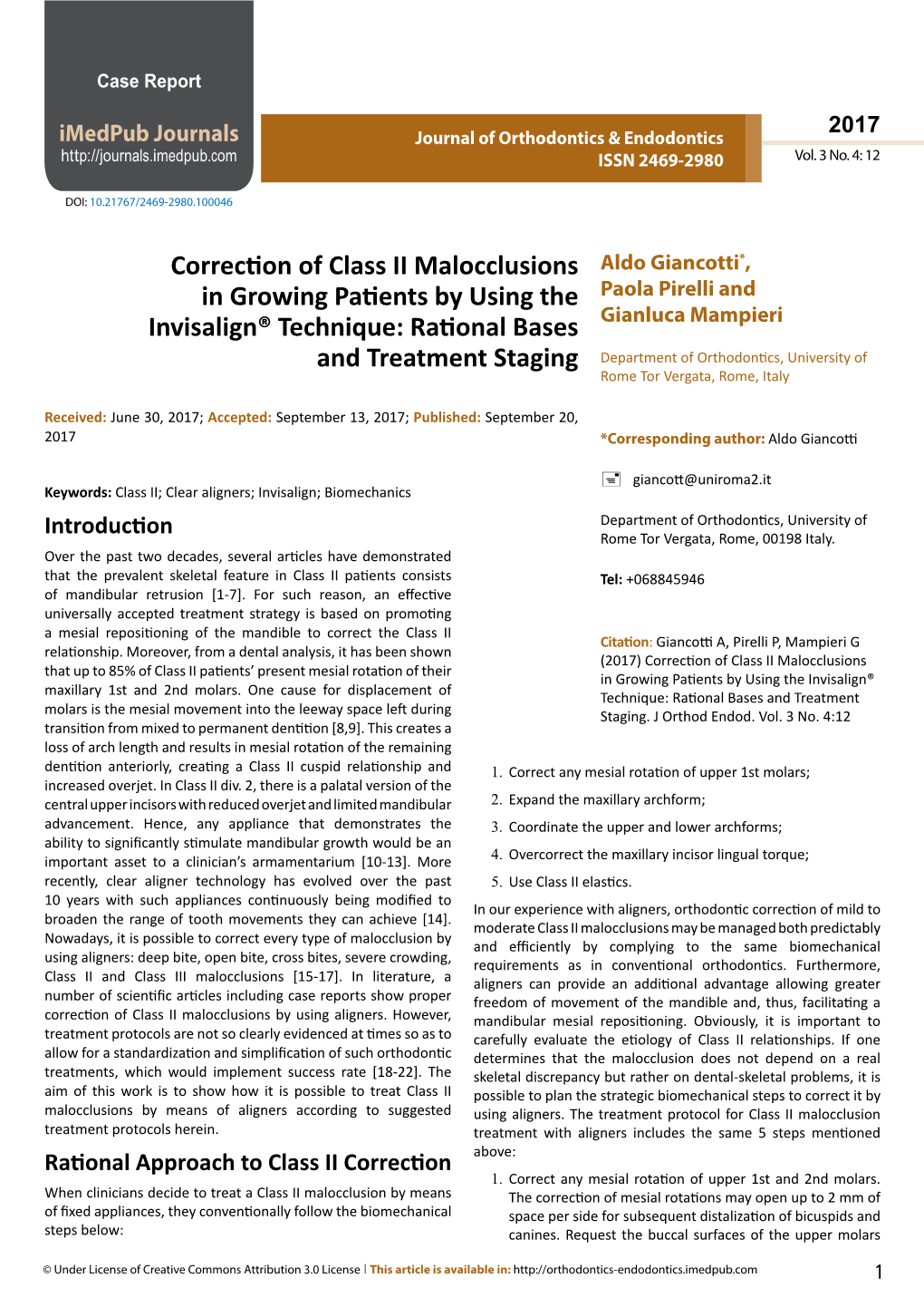 Correction of Class II Malocclusions in Growing Patients by Using The