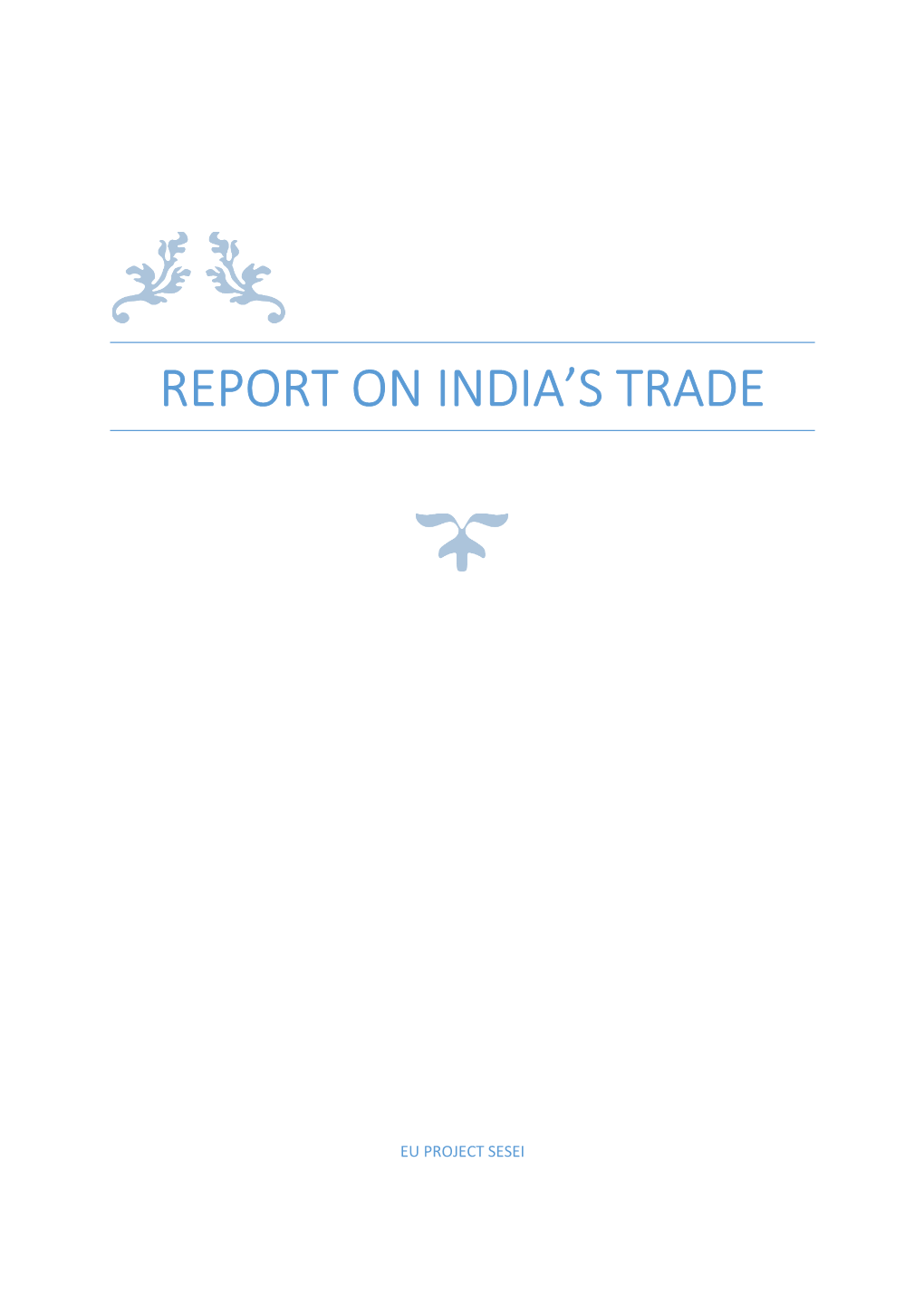 Report on India's Trade