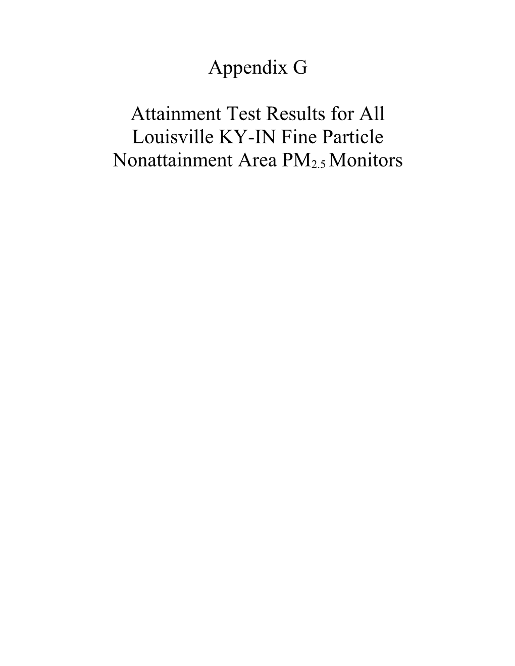 Attainment Test Results for All