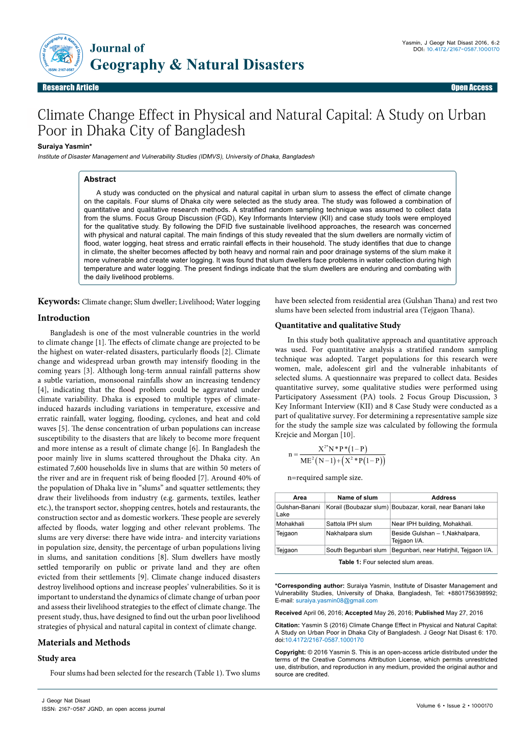 Climate Change Effect in Physical and Natural Capital: a Study on Urban