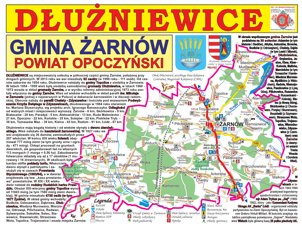 Mapa, Dłużniewice