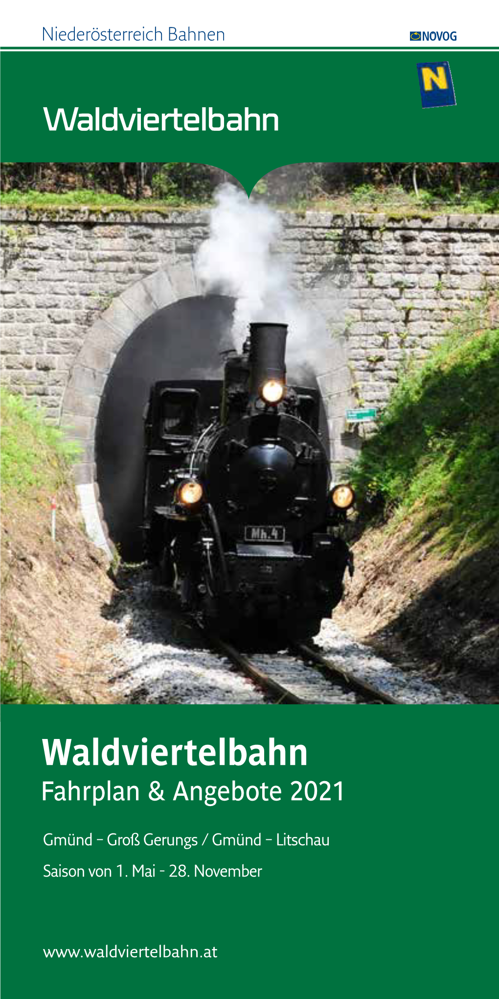 Waldviertelbahn Fahrplan & Angebote 2021