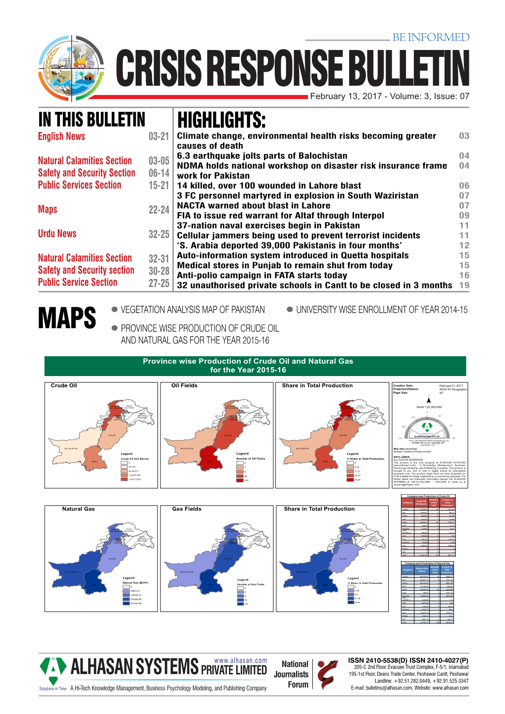 Crisis Response Bulletin V3I7.Pdf