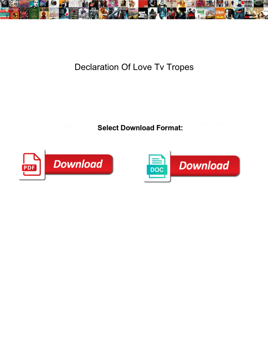 Declaration of Love Tv Tropes