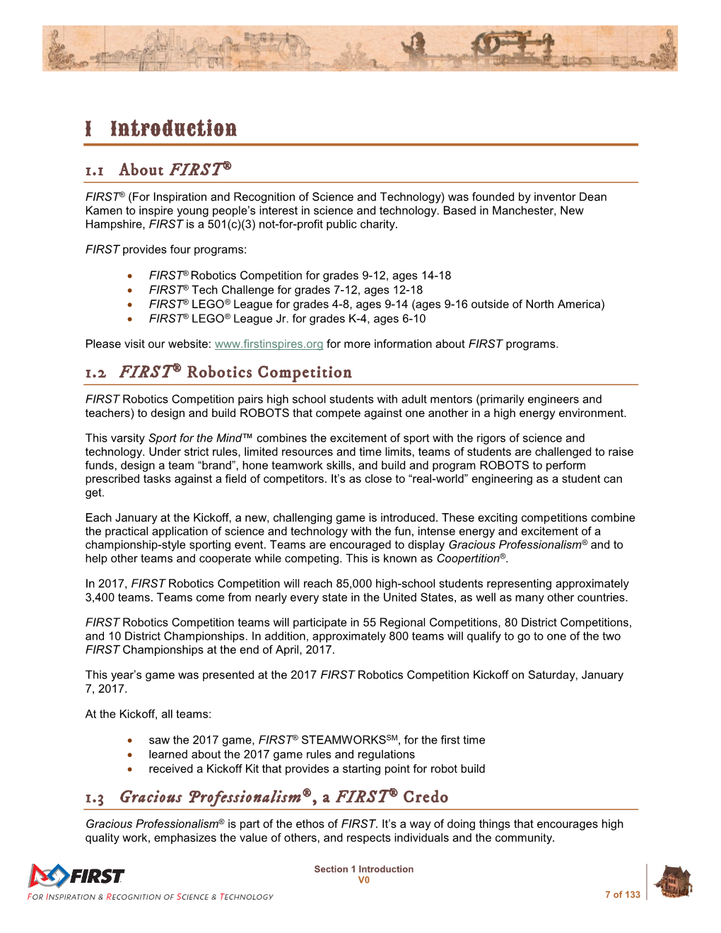 FIRST Robotics Competition 2017 Game and Season Manual