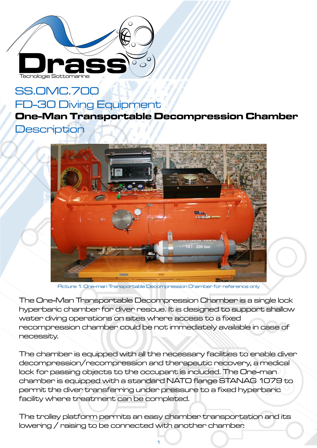 SS.OMC.700 One-Man Transportable Chamber