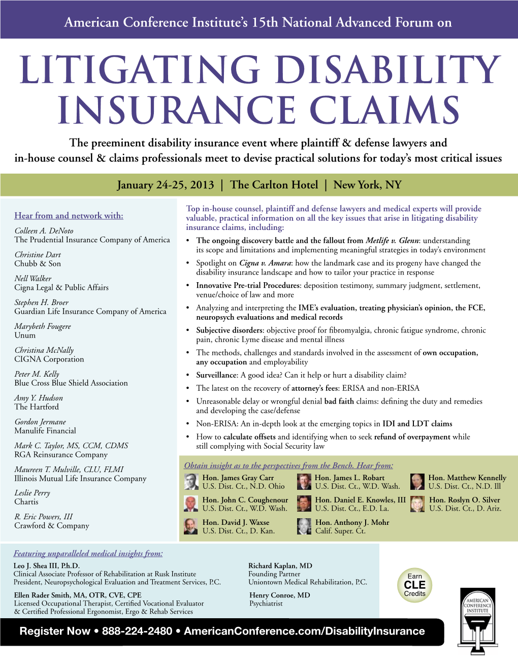 Litigating Disability Insurance Claims