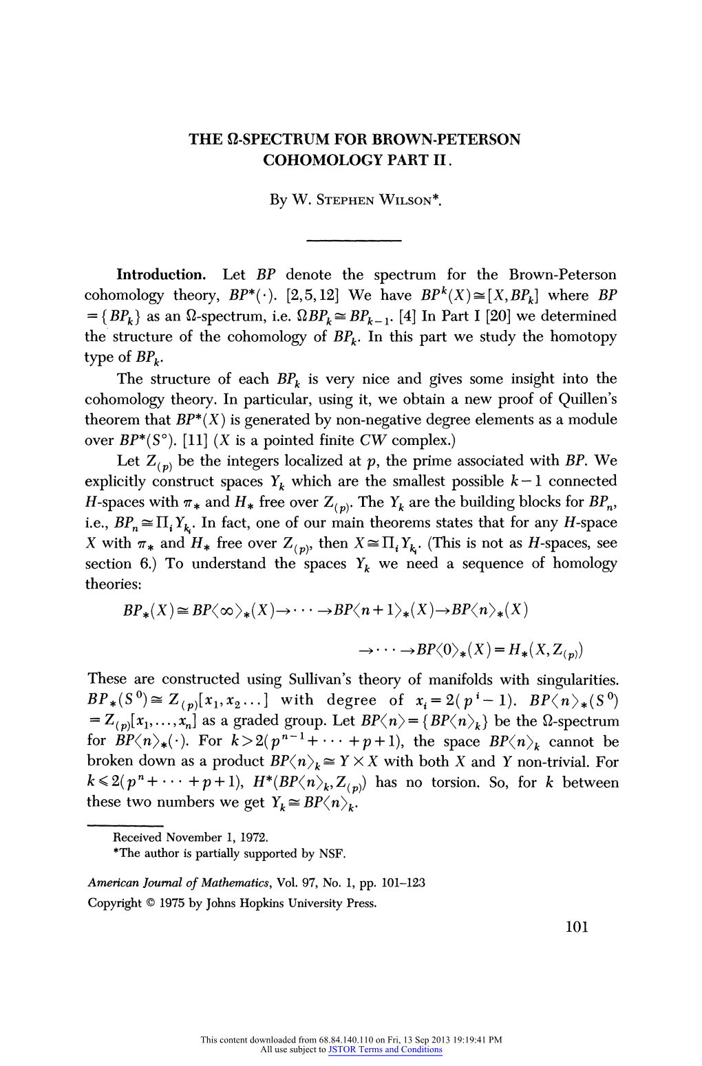 The Ω-Spectrum for Brown-Peterson Cohomology Part II